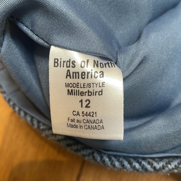 Birds of North America Millerbird dress 12 blue herringbone twill shortsleeve - Picture 10 of 13